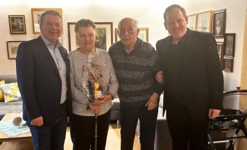 Ehrung zur Eisernen Hochzeit und zum 90. Geburtstag in Ansfelden