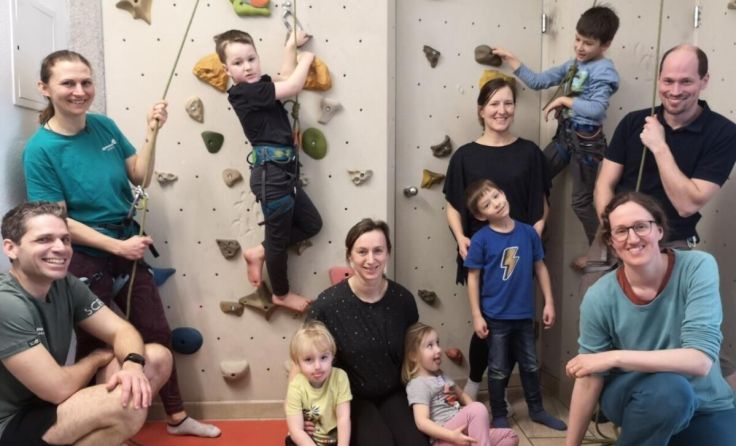 In der Bouldergrotte (Foto: Alpenverein Enns)