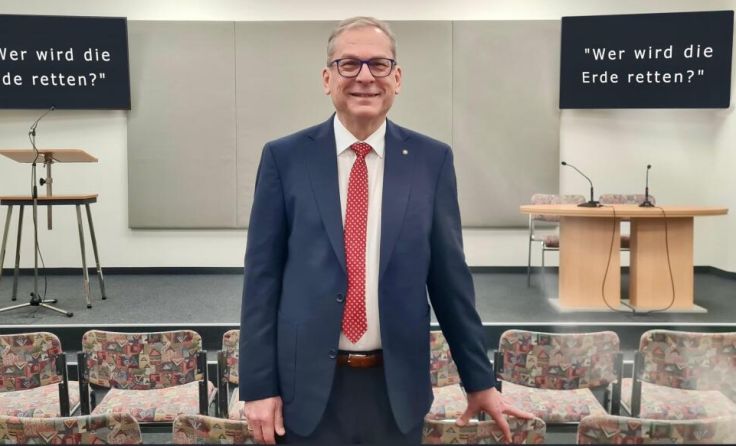 Der Referent Gerhard Vogel (Foto: FMZ)