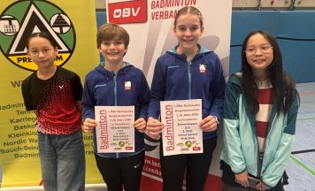 Zwei Silbermedaillen für Ennser Badminton Nachwuchs