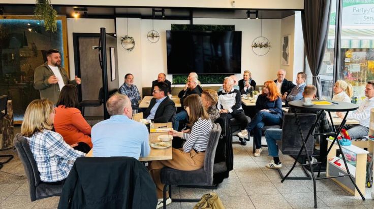 Wilheringer Unternehmerfrühstück in der „Reberei – Café & Wein“