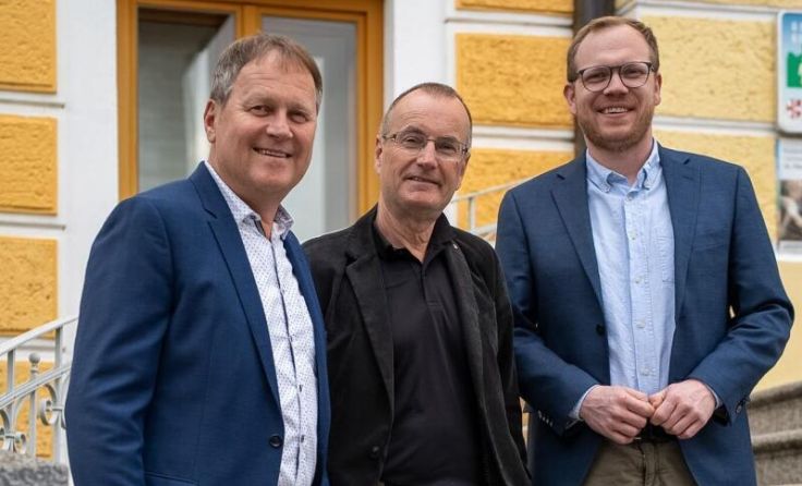 Roland Ganglbauer, GV Ewald Koller, VBGM Michael Mollner (Foto: SPÖ St. Florian/FG Medien)
