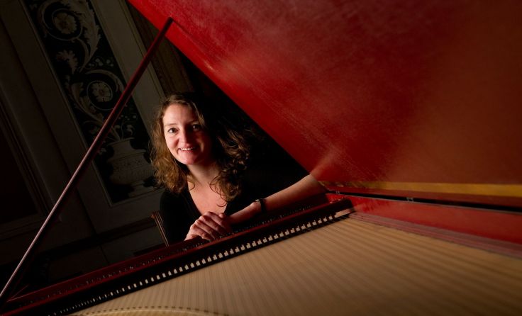 Anne Marie Dragosits am Cembalo. Foto: Stefan Schweiger