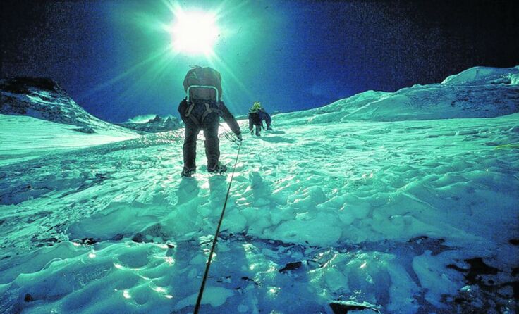 „Der Grenzgang beginnt dort, wo die Show aufhört“, sagt Reinhold Messner.***Foto: Messner