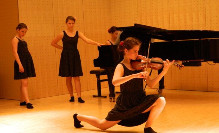 Das Ensemble „Free Connection“ von der Landesmusikschule Sierning. **Foto: Fiala