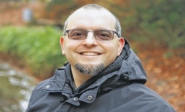 Der Steyrer Esteban Grieb stellt seine Biografie vor. Foto: Bringschuld