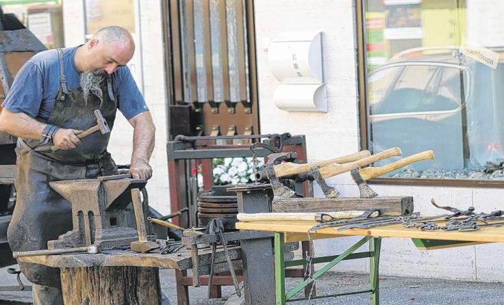 Schmiede aus dem Ennstal dürfen beim Fest nicht fehlen. Fotos: Karl Schwaiger 