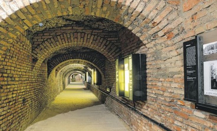Der „Stollen der Erinnerung" unter Schloss Lamberg Foto: Mauthausen Komitee Steyr