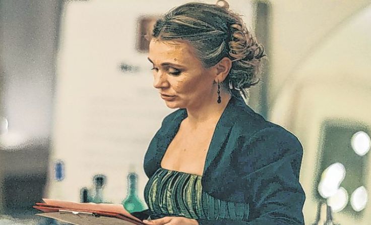Hajnalka Kerezsi spricht in Garsten.