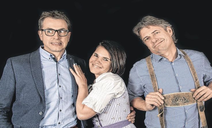 In St. Ulrich sorgt ein Beziehungsdreieck für lustige Theaterstunden. Foto: Gabor Bota