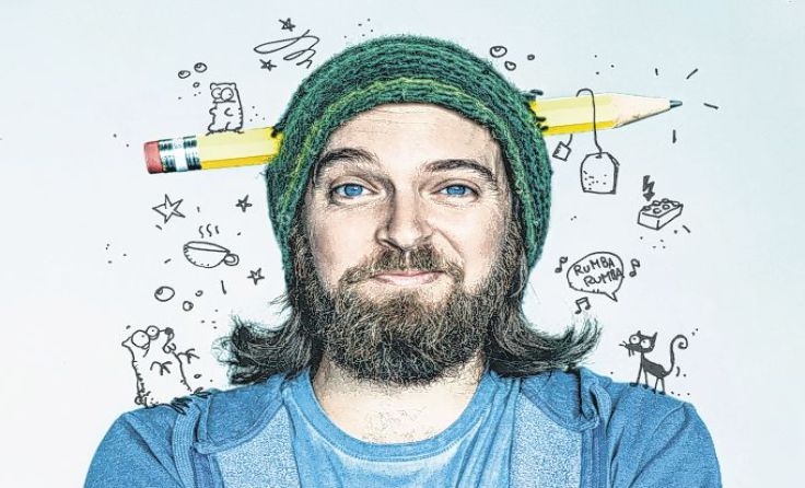 Kabarett mal etwas anders: Kritzel-Comedian Micha Marx kommt ins Röda. Foto: Micha Marx