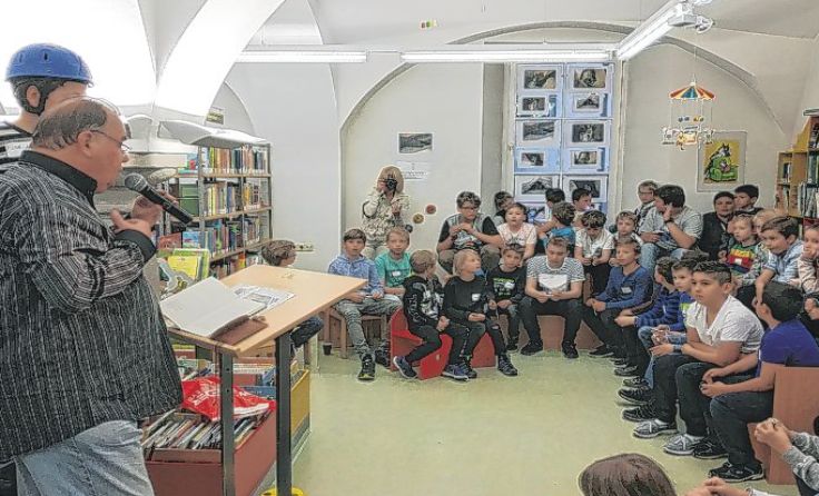 Interaktive Lesung im Vorjahr mit Till Mairhofer