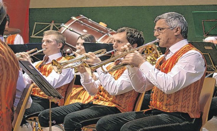 Auch der Musikverein Laussa stellt sich dem strengen Jury-Urteil.