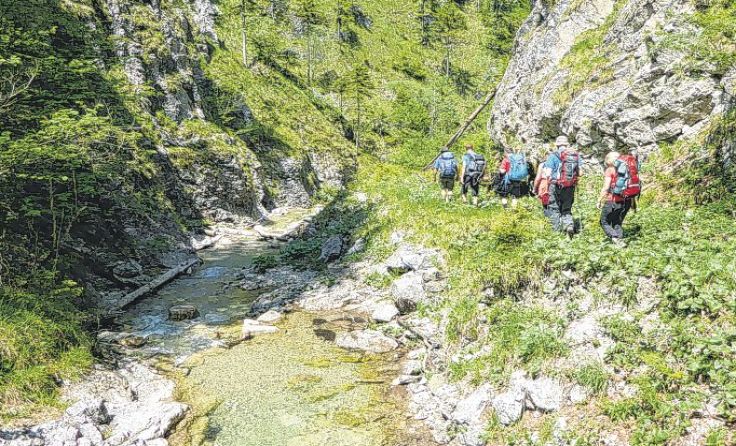 Bei der Nationalpark-Durchquerung geht es u.a. durch versteckte Schluchten. Foto: Kraushofer