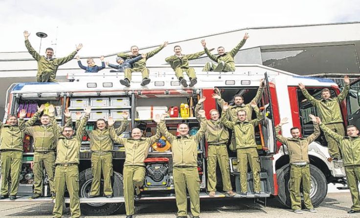Das Anfang des Jahres neu gewählte Kommando der Feuerwehr Reichraming Foto: Thomas Nußbaumer