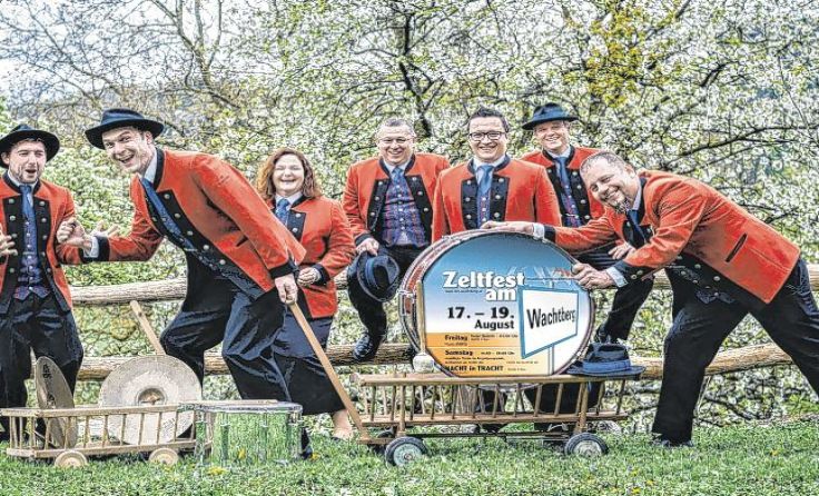 Die Musiker des MV Wachtberg freuen sich über viele Besucher beim großen Fest. Foto: Franz Putz