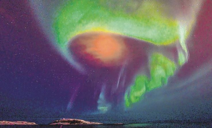 Magisches Schauspiel: das Flackern der Polarlichter Norwegens Foto: Friedhuber