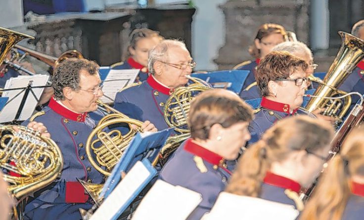 Die Stadtkapelle spielt für den wohltätigen Zweck in der Kirche. Foto: Stadtkapelle Steyr