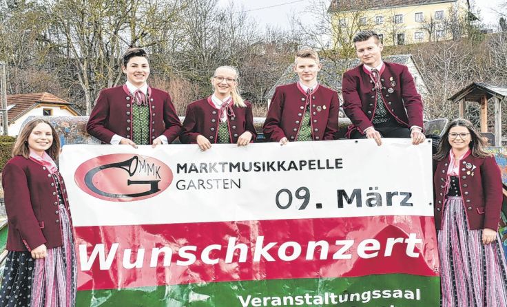 Die Garstner Musik spielt im Veranstaltungssaal auf. Foto: Marktmusikkapelle Garsten