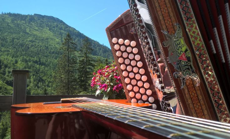 Musik wartet auf Weyrer Berghütte. Foto: privat