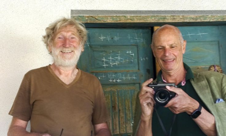 Helge Stiegler (li.) und Geschichtsexperte Kurt Scholz (Foto: Konrad Neubauer)