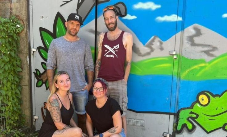 Marlene, Vladimir, Astrid, Alfred (Foto: Streetwork Steyr)