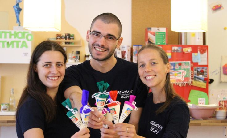 Von links: Larissa Scheiblhofer, Nikola Šešic, Melanie Berger (Foto: Jugendzentrum Gewölbe)