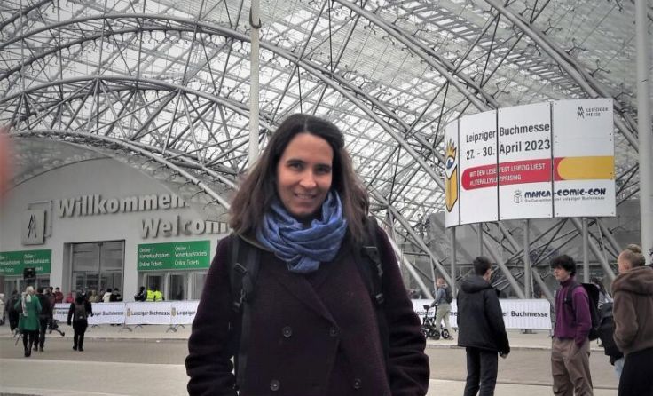 Ana Pawlik bei der Buchmesse Leipzig (Foto: privat)