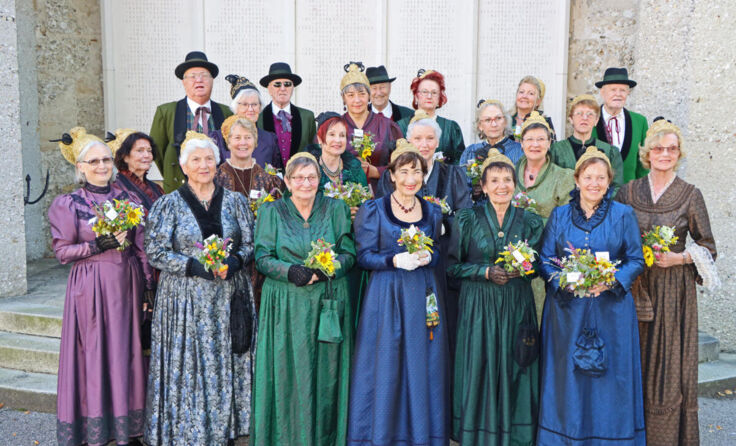 Die Goldhaubengruppe Steyr unter der Leitung von Pauline Leitner. (Foto: C. Deichstetter)