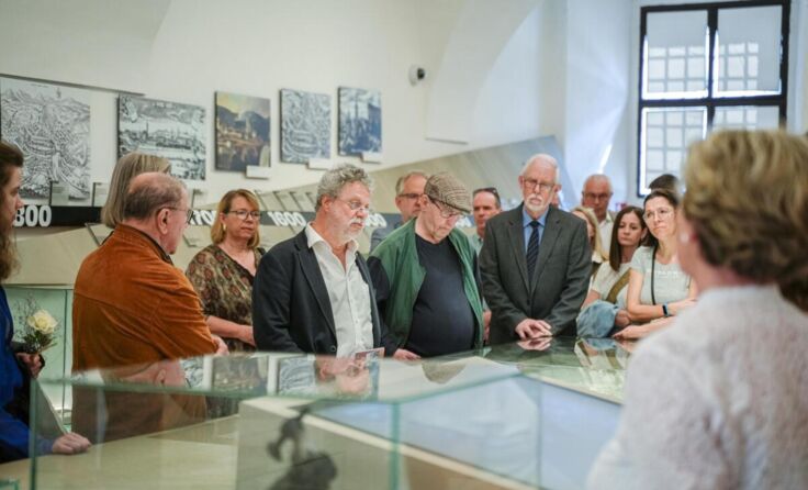 Martin L. Fiala führt durchs Stadtmuseum. (Foto: Stadtmuseum Steyr)