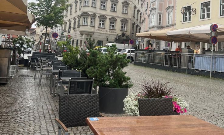 Stadtsenat befasst sich erneut mit den Gebühren für Steyrer Schanigärten. (Foto: privat)