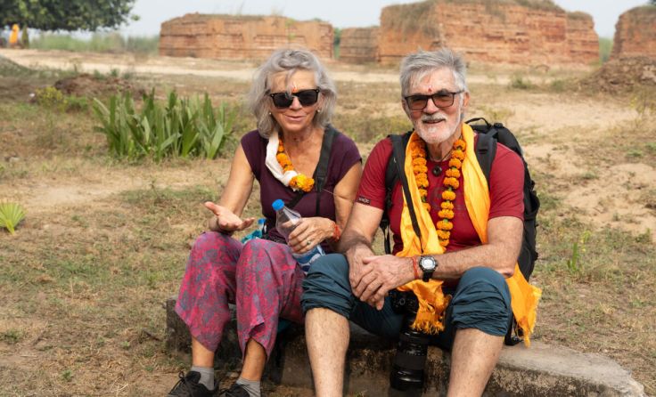 Helga und Peter Großauer unterwegs in Indien (Foto: privat)