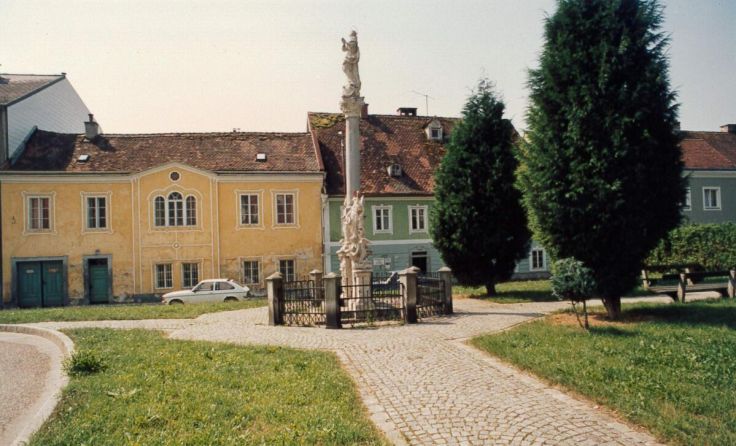 Der Wieserfeldplatz im Jahr 1988 (Foto: Magistrat Steyr/Pressearchiv)