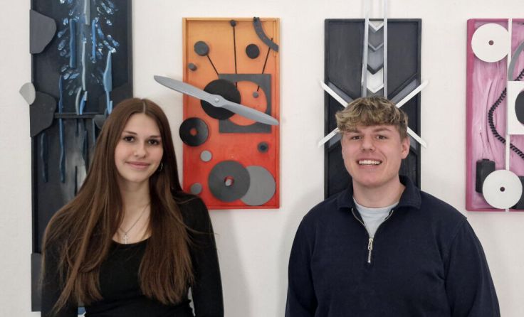 Schüler präsentieren ihre Kunstwerke im Kulturraum27 in Steyr. (Foto: privat)