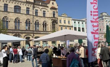 Spitzenköchin beim Steyrer Wochenmarkt