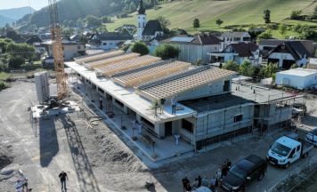 Neuer Kindergarten in Gaflenz: Gleichenfeier nach raschem Baufortschritt