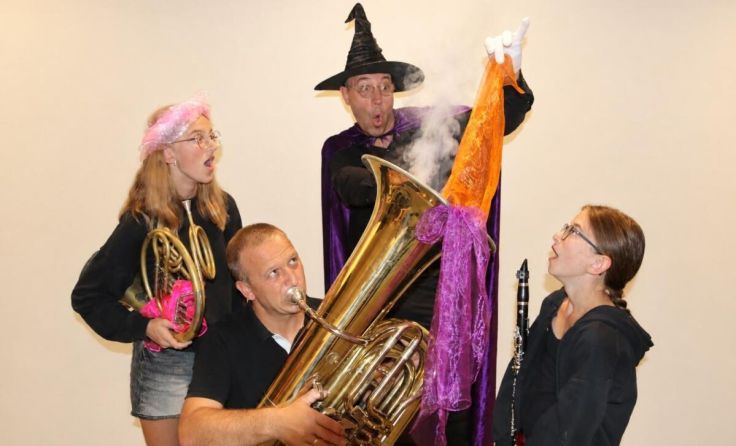 Wirbelino verzaubert mit Musik beim Familienkonzert in Kremsmünster. (Foto: MV Kremsmünster)