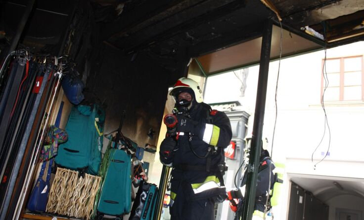 Sieben Atemschutztrupps waren im Einsatz. Foto: FF Krems/ Donau