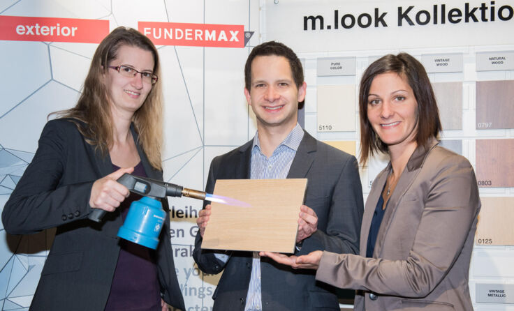 Das Wiener Neudorfer Unternehmen Fundermax freut sich über den Hauptpreis Foto: www.foto-kraus.at