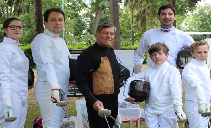 Die Fechter um Josef Poscharnig stellten ihre Sportart vor.