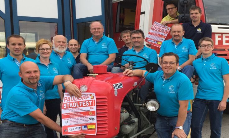 Die Kameraden der Feuerwehr Paudorf freuen sich auf viele Festgäste.