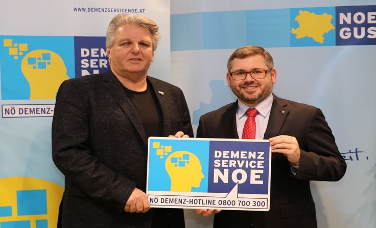 Landesrat Ludwig Schleritzko (r.) und NÖGKK-Obmann Gerhard Hutter begrüßen das neue Angebot.