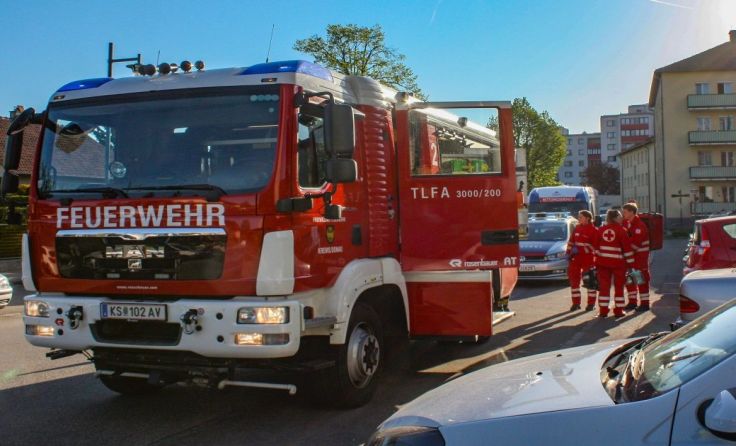 Feuerwehreinsatz am Samstag in der Mitterau Foto: FF Krems/ D. Seifritz