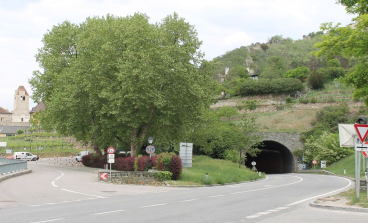 Der Tunnel Dürnstein ist eine wichtige Verkehrsverbindung in der Wachau. Foto: Brandt
