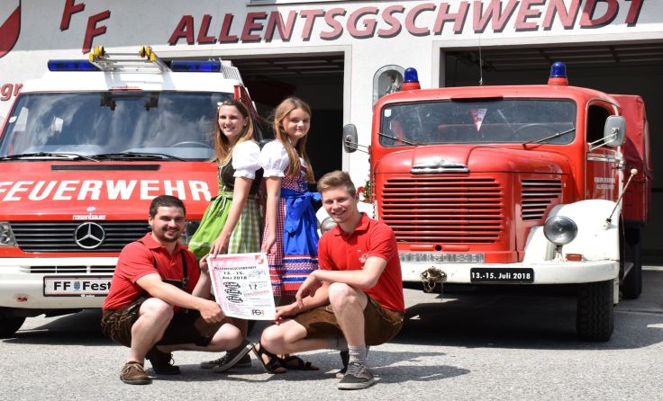 Die jungen Allentsgschwendter freuen sich schon auf ihr Feuerwehrfest.Foto: Stefan Wimmer