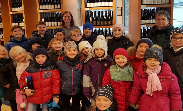 Für die Volksschüler gab es bei der Domäne Wachau viel zu entdecken. Foto: VS Dürnstein