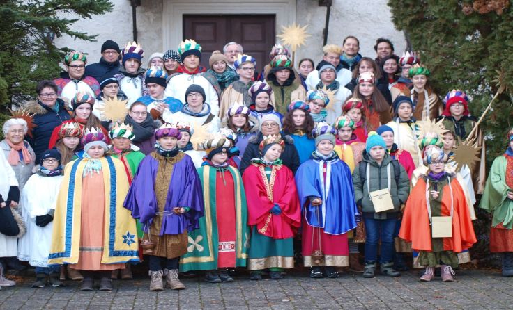 48 Kinder und Jugendliche waren als Sternsinger in Furth unterwegs. Foto: Pfarre Furth/Göttweig