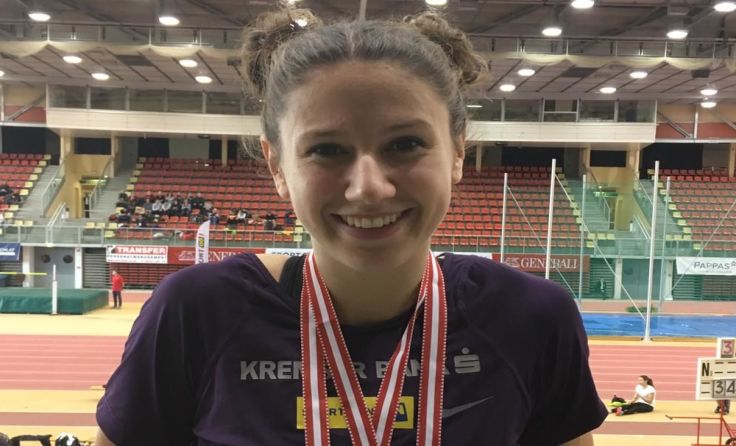 Sprint-Talent Magdalena Lindner freut sich über zwei weitere Medaillen. Foto: ULV Krems