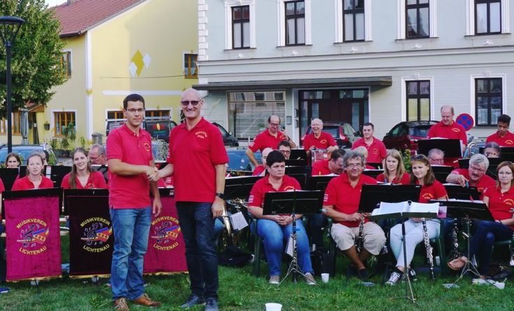 Die Musikvereine Gföhl und Lichtenau sorgten gemeinsam für Stimmung. Foto: Richard Rauscher