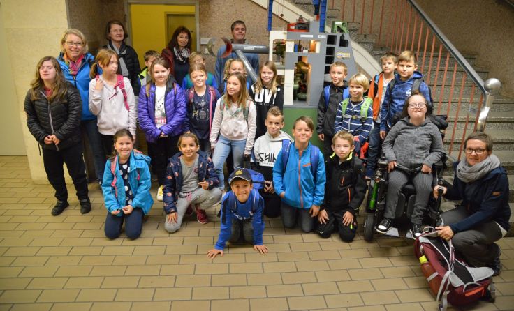 Die Spitzer Volksschüler verbrachten eine spannende Zeit im Kraftwerk. Foto: EVN